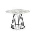 Eettafel SEREIN decor wit marmer/zwart