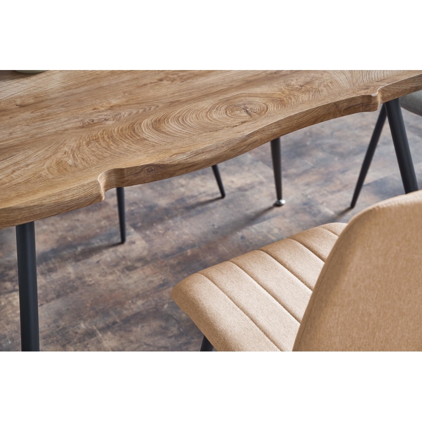 Eettafel SOLACE eik/zwart