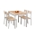Eettafelset MALCOLM 110x70 cm metaal/sonoma eiken