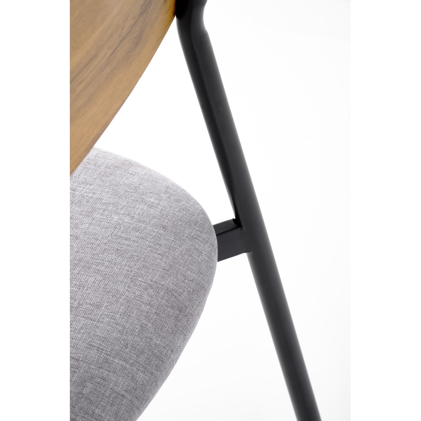 Eettafelset NANDO 84x54 cm grijs/bruin/zwart