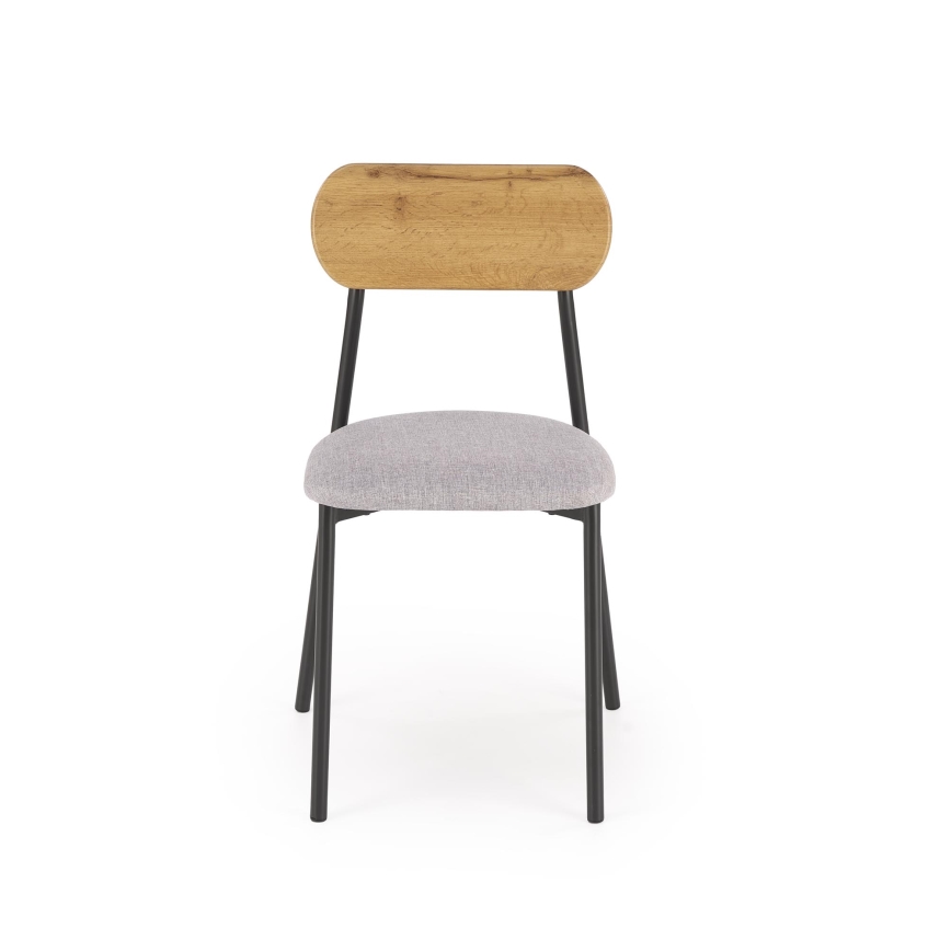 Eettafelset NANDO 84x54 cm grijs/bruin/zwart