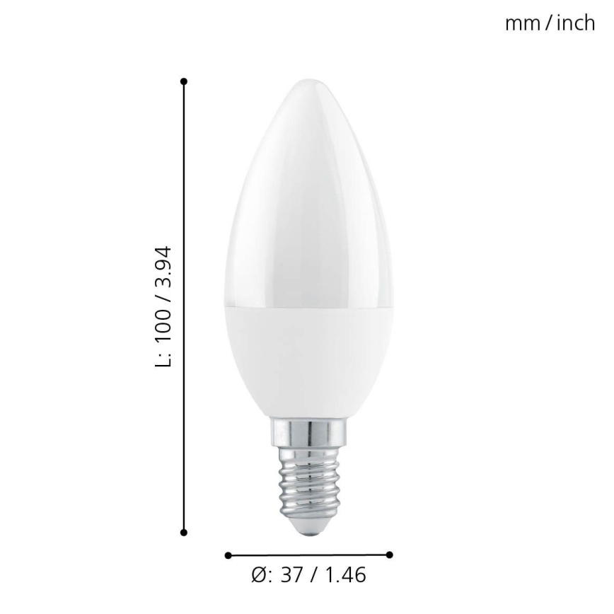 EGLO - LED Lamp cyclisch dimbaar E14/6W/230V - STEPDIMMING warm wit