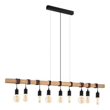 Eglo 182429 - Kroonluchter aan kabel TOWNSHEND 9xE27/60W/230V