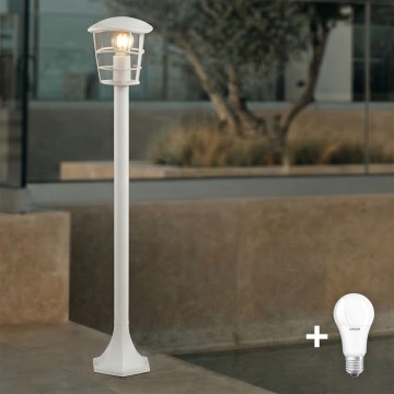Eglo 18799 - LED buitenlamp ALORIA 1xE27/8,5W/230V IP44 wit
