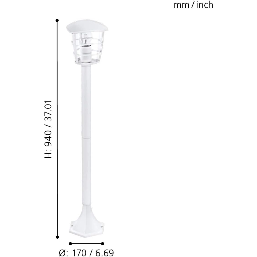 Eglo 18799 - LED buitenlamp ALORIA 1xE27/8,5W/230V IP44 wit