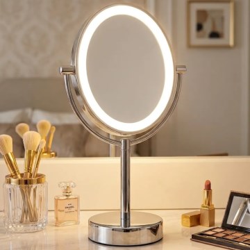 Eglo 201598 - Cosmetische spiegel met LED-achterverlichting LED/4W/4xAA IP65 hoogglans chroom