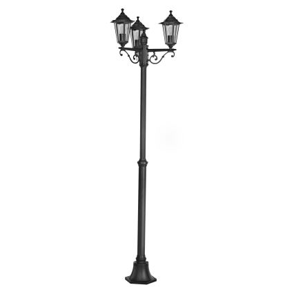 Eglo - Lampadaire extérieur 3xE27/60W/230V IP44