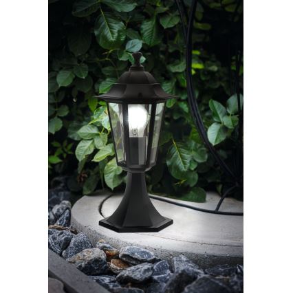 Eglo - Lampadaire extérieur 1xE27/60W noir IP44