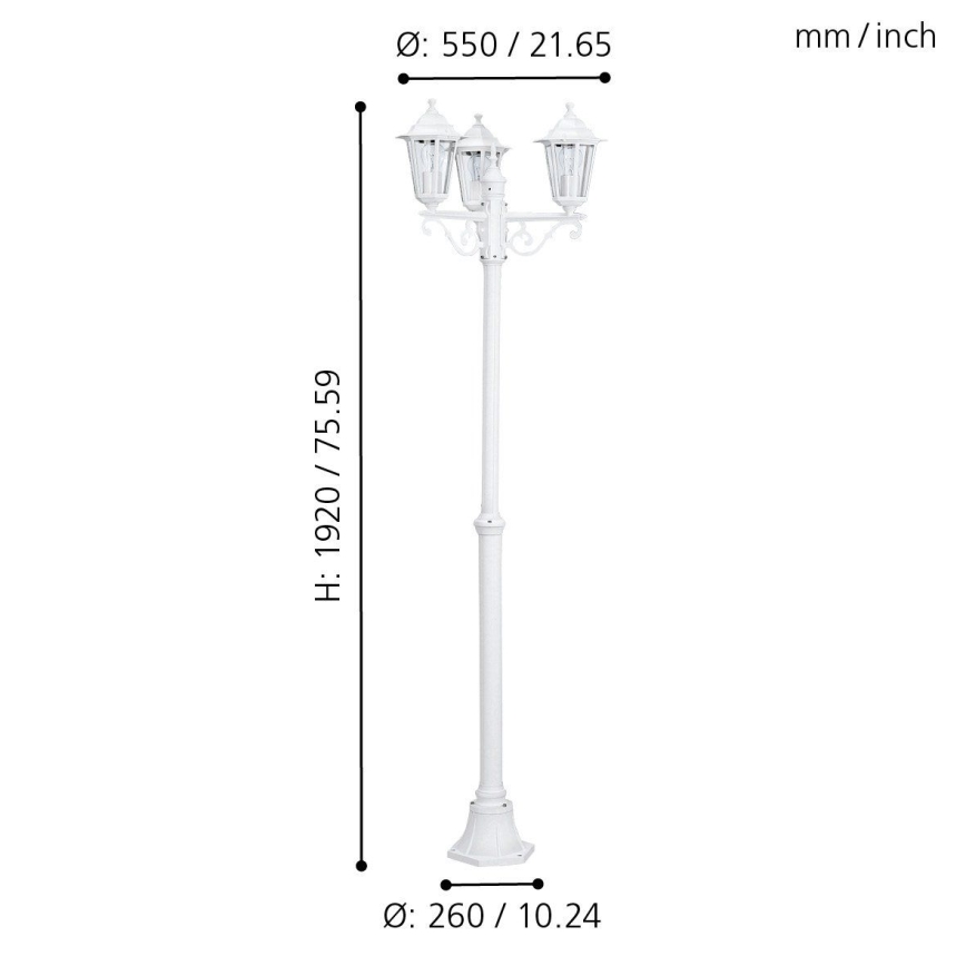 EGLO - Buitenlamp 3xE27/60W/230V IP44