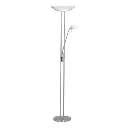 Eglo 25869 - Lampadaire à intensité variable BAYA 1xR7s/230W/230V + 1xG9/33W chrome mat
