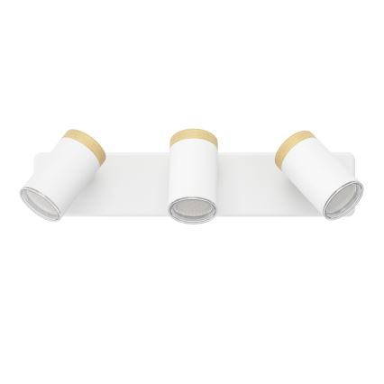 Eglo - Badkamer spotlamp 3xGU10/3W/230V IP44 wit/beige