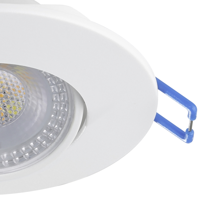 Eglo - Lot de 5 spots encastrés LED/4,9W/230V 2700/4000/6500K Ø 9 cm blanc