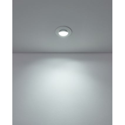 Eglo - Lot de 10 spots encastrables LED, 4,9 W, 230 V, 2700/4000/6500 K, Ø 9 cm, blanc