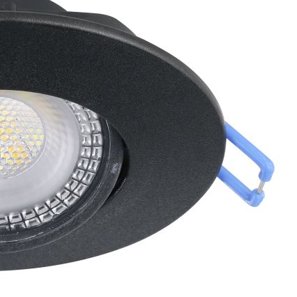 Eglo - Ensemble de 7 spots LED encastrés/4,9W/230V 2700/4000/6500K Ø 9 cm noir