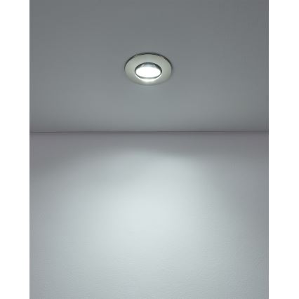 Eglo - SET van 3x LED-inbouwspots LED/4,9W/230V 2700/4000/6500K Ø 9 cm mat chroom