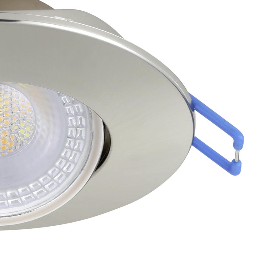 Eglo - Set van 5 LED-inbouwspots, LED/4,9W/230V, 2700/4000/6500K, Ø 9 cm, mat chroom