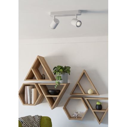 Eglo - Spot de salle de bains 2xGU10/5W/230V IP44 blanc