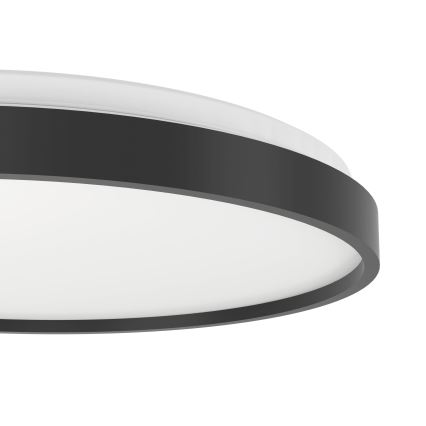 Eglo 300692- Dimbare LED RGBW-plafondlamp MOZONCILLO-Z LED/28,3W/230V 2700-6500K Ø 48,4 cm zwart + afstandsbediening