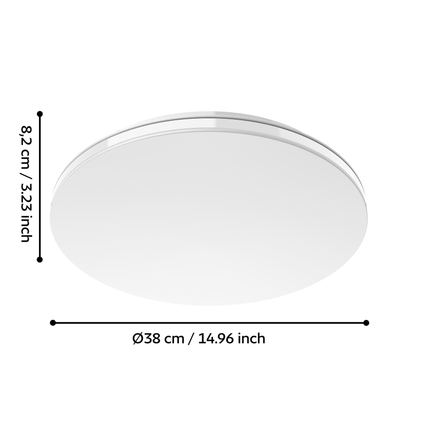 Eglo 300833 - Dimbare LED RGBW plafondlamp MALTIGNANO-Z LED/18,5W/230V 2700-6500K Ø 38 cm + afstandsbediening
