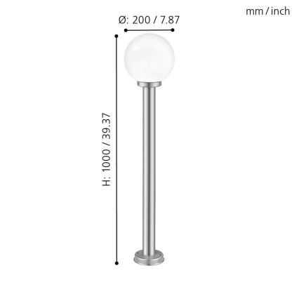 EGLO - Buitenlamp 1xE27/60W IP44