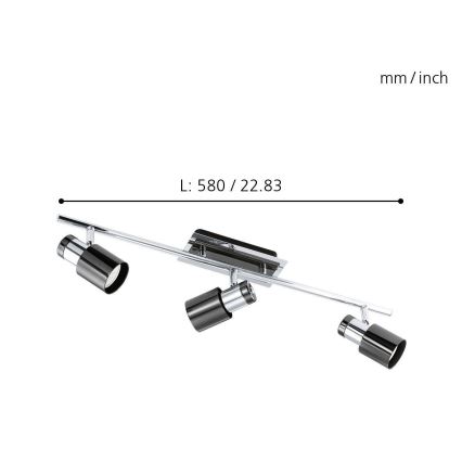 Eglo - Spot LED 3xGU10/5W/230V