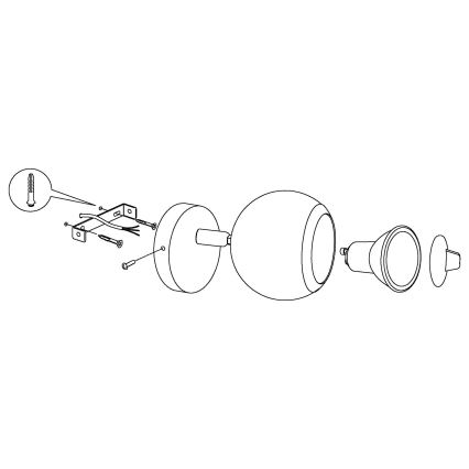 EGLO - LED Spotlamp 1xGU10/3W LED