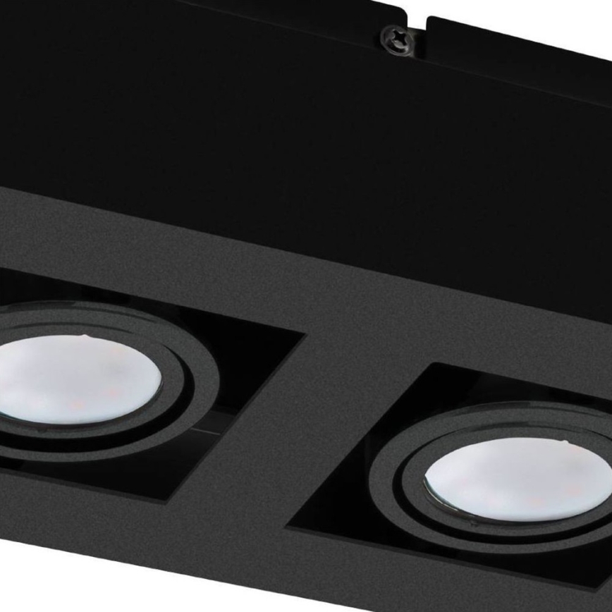 Eglo 31063 - Spot LED MENDOZA 2xLED/4,7W/230V 3000K noir