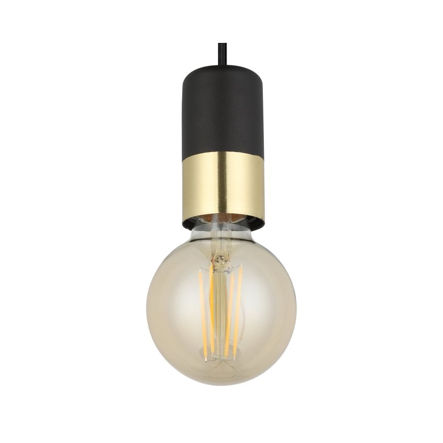Eglo - Suspension filaire 1xE27/40W/230V noir/doré