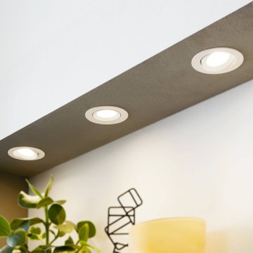 Eglo 31162 - SET van 3 dimbare LED-inbouwspots SARTIANO LED/3,5W/230V IP23 wit