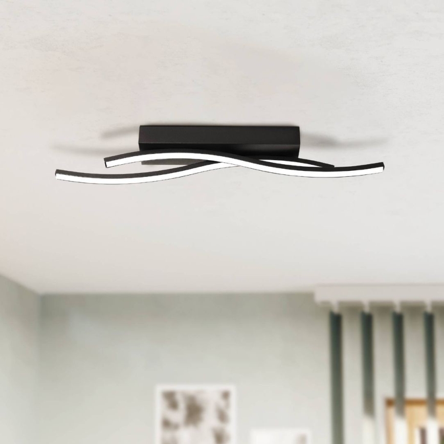 Eglo 31226 - Plafonnier ALBORAYA LED/10,8W/230V 3000K noir