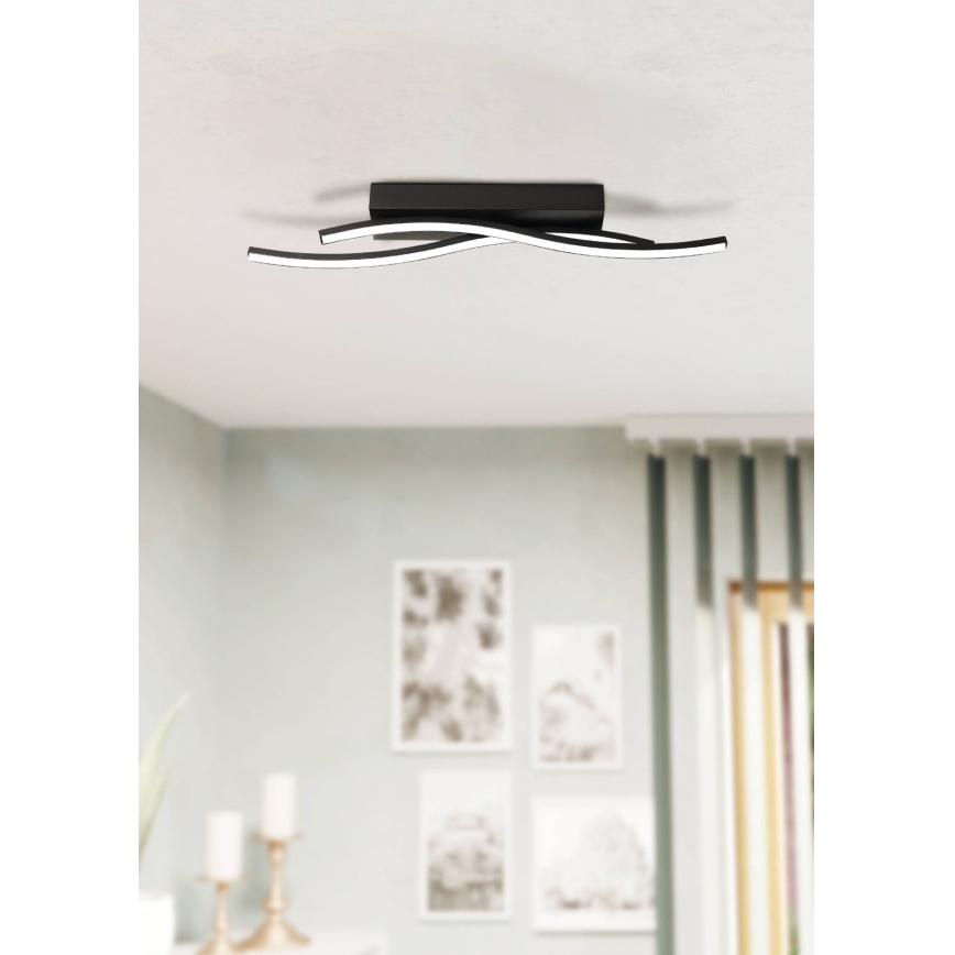 Eglo 31226 - Plafonnier ALBORAYA LED/10,8W/230V 3000K noir