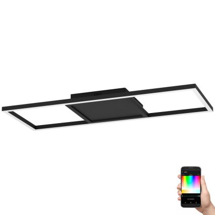 Eglo 31431 - LED RGBW Dimbare plafondlamp CALAGRANO-Z LED/21W/230V 3000-6500K zwart