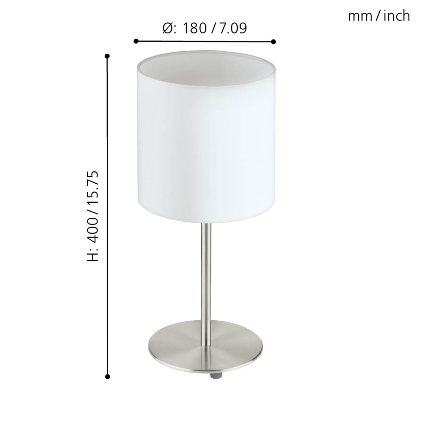 Eglo - Tafellamp 1xE27/60W/230V