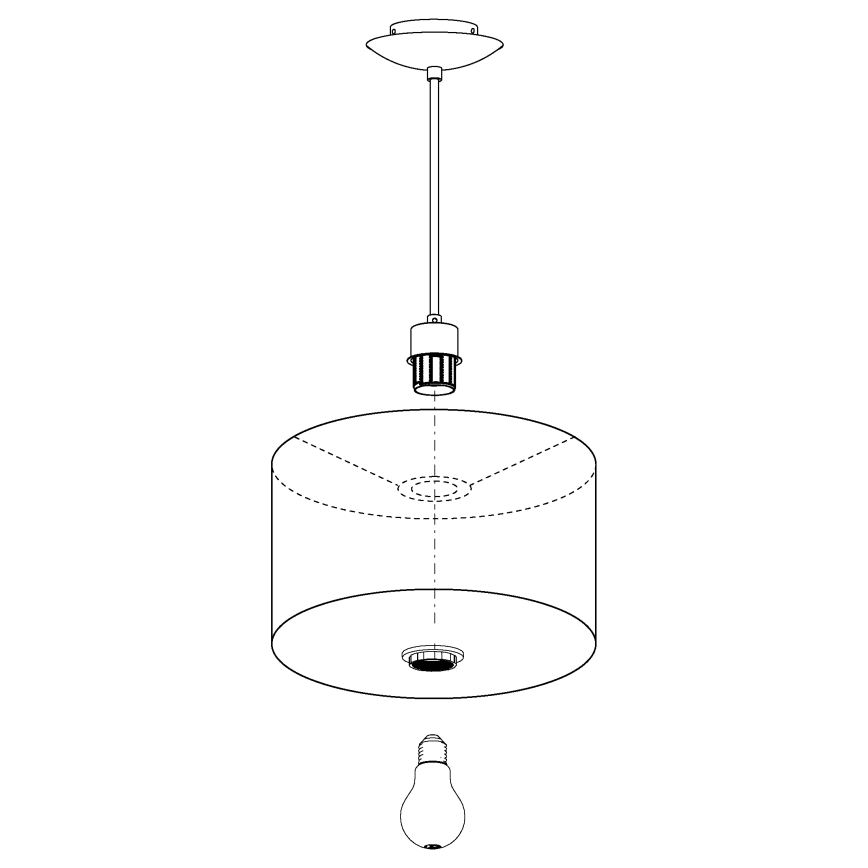 Eglo - Lustre avec fil 1xE27/60W/230V