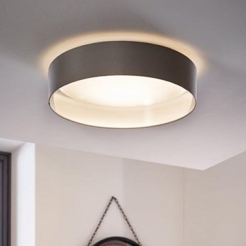 Eglo 31623 - Plafonnier LED MASERLO LED/16W/230V 3000K Ø 40,5 cm gris/argenté