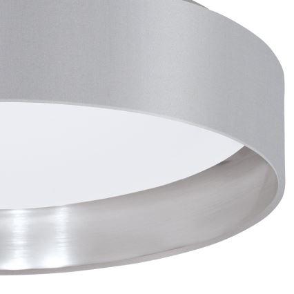 Eglo 31623 - Plafonnier LED MASERLO LED/16W/230V 3000K Ø 40,5 cm gris/argenté