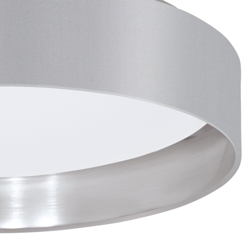 Eglo 31623 - Plafonnier LED MASERLO LED/16W/230V 3000K Ø 40,5 cm gris/argenté