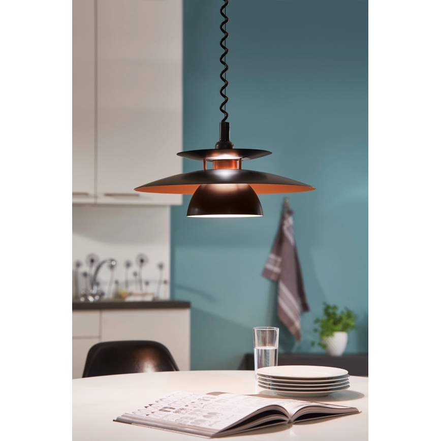 Eglo - Hanglamp met trekpendel 1xE27/60W/230V