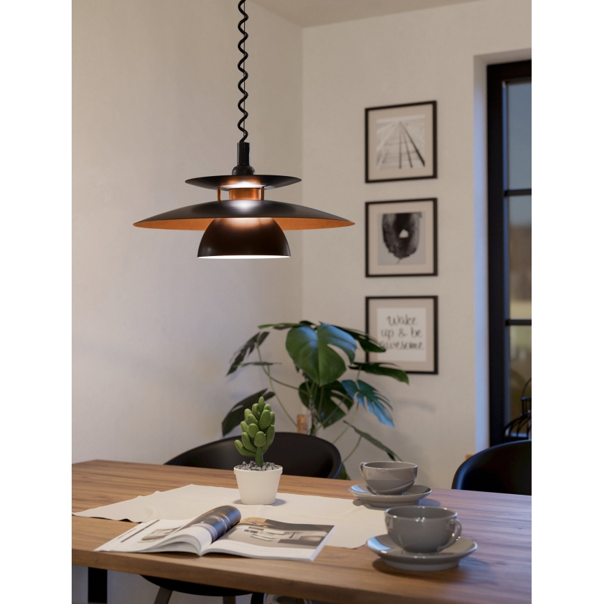 Eglo - Hanglamp met trekpendel 1xE27/60W/230V