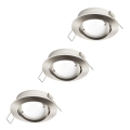 Eglo 31692 - SET van 3 LED-inbouwspots TEDO 1xGU10/5W/230V