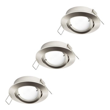 Eglo 31692 - SET van 3 LED-inbouwspots TEDO 1xGU10/5W/230V