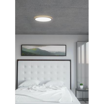 Eglo 31704 - Plafonnier LED RGBW dimmable ROVITO-Z 1xLED/16,5W/230V 2700-6500K Ø 42 cm noir