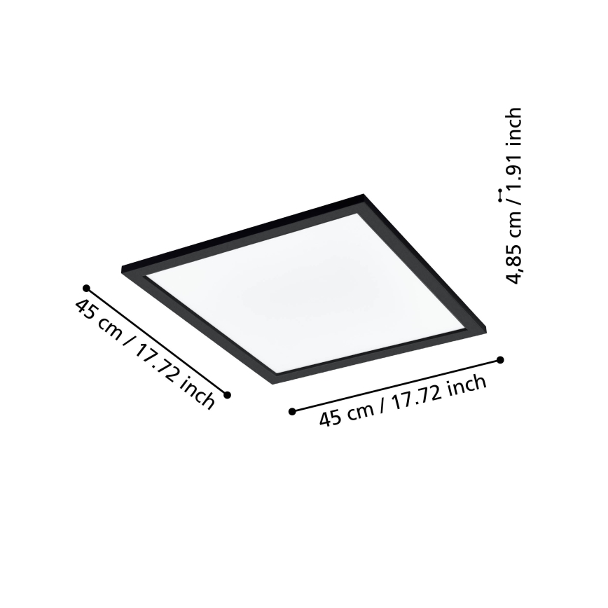 Eglo 31724 - Dimbare LED plafondlamp SALOBRENA-Z LED/21,5W/230V 2700-6500K zwart