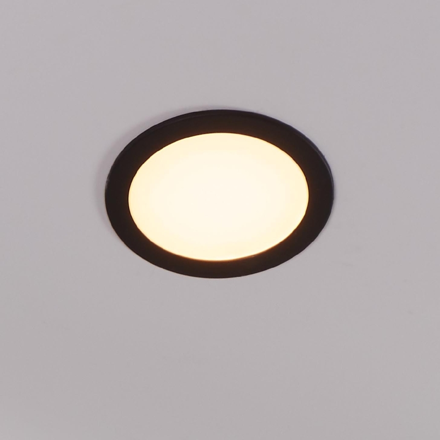 Eglo 31744 - LED dimbare badkamer inbouwspot FUEVA-Z LED/10,5W/230V 2700-6500K IP44 zwart