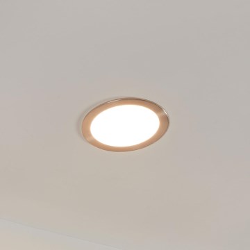 Eglo 31746 - Plafonnier LED encastré dimmable pour salle de bains FUEVA-Z LED/10,5W/230V 2700-6500K IP44 chromé Ø 16,5 cm