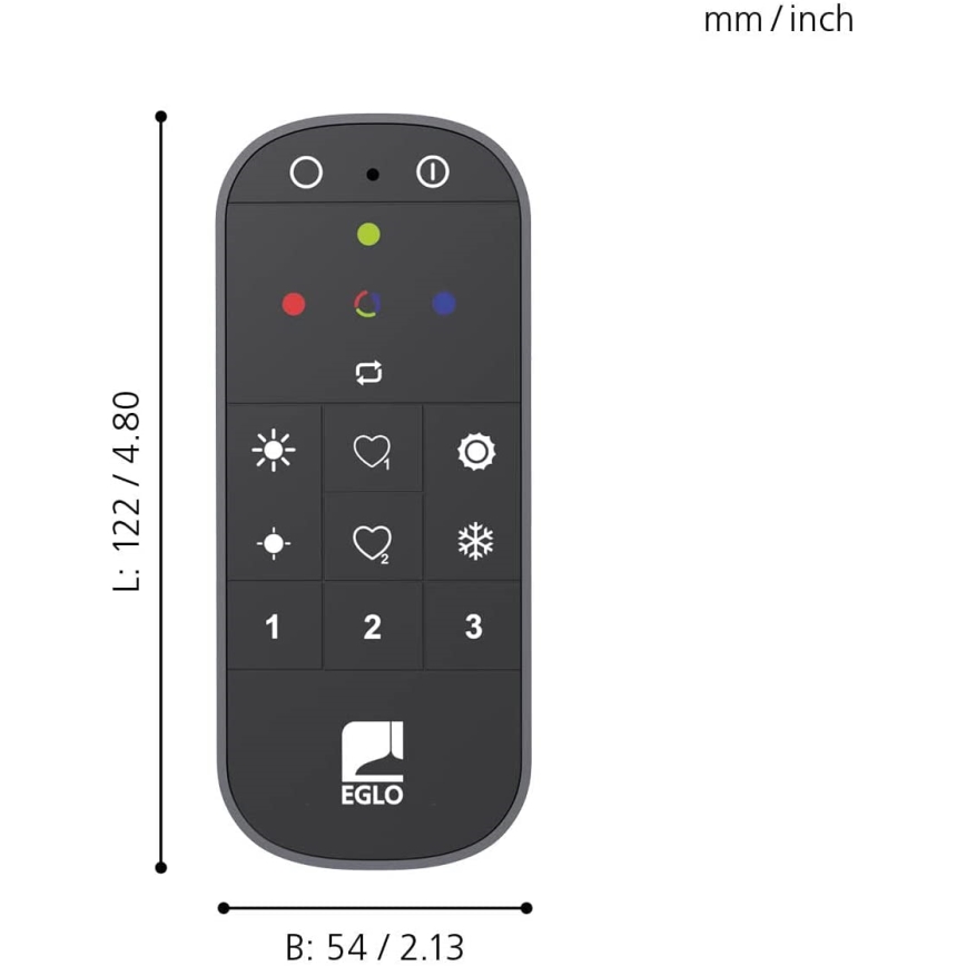 Eglo 31753 - Télécommande CONNECT-Z 2xAAA Bluetooth