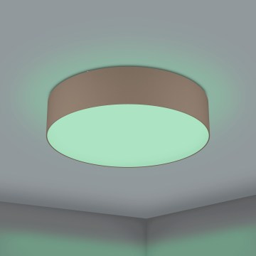 Eglo 31767 - Plafonnier LED RGBW dimmable ROMAO-Z LED/35W/230V 2700-6500K Ø 57 cm taupe