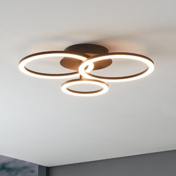 Eglo 31771 - Dimbare LED Plafondlamp PARRAPOS-Z LED/33W/230V 3000-6500K zwart