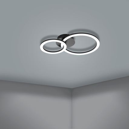 Eglo 31772 - Dimbare LED plafondlamp PARRAPOS-Z LED/15W/230V 3000-6500K zwart