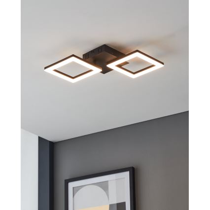 Eglo 31773 - Dimbare LED Plafondlamp PARANDAY-Z LED/15,5W/230V 3000-6500K zwart